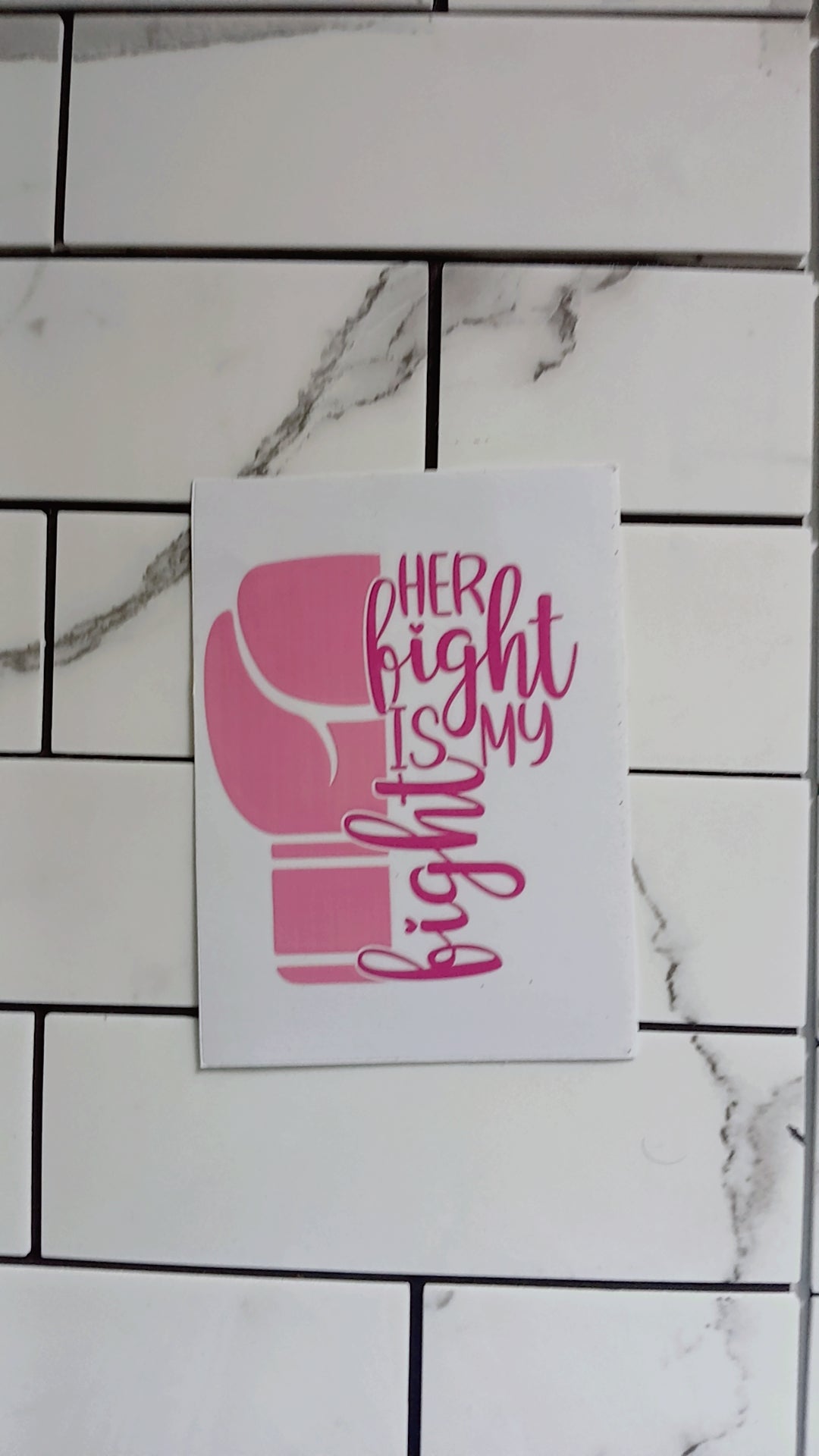 Breast Cancer Awareness UV DTF Stickers