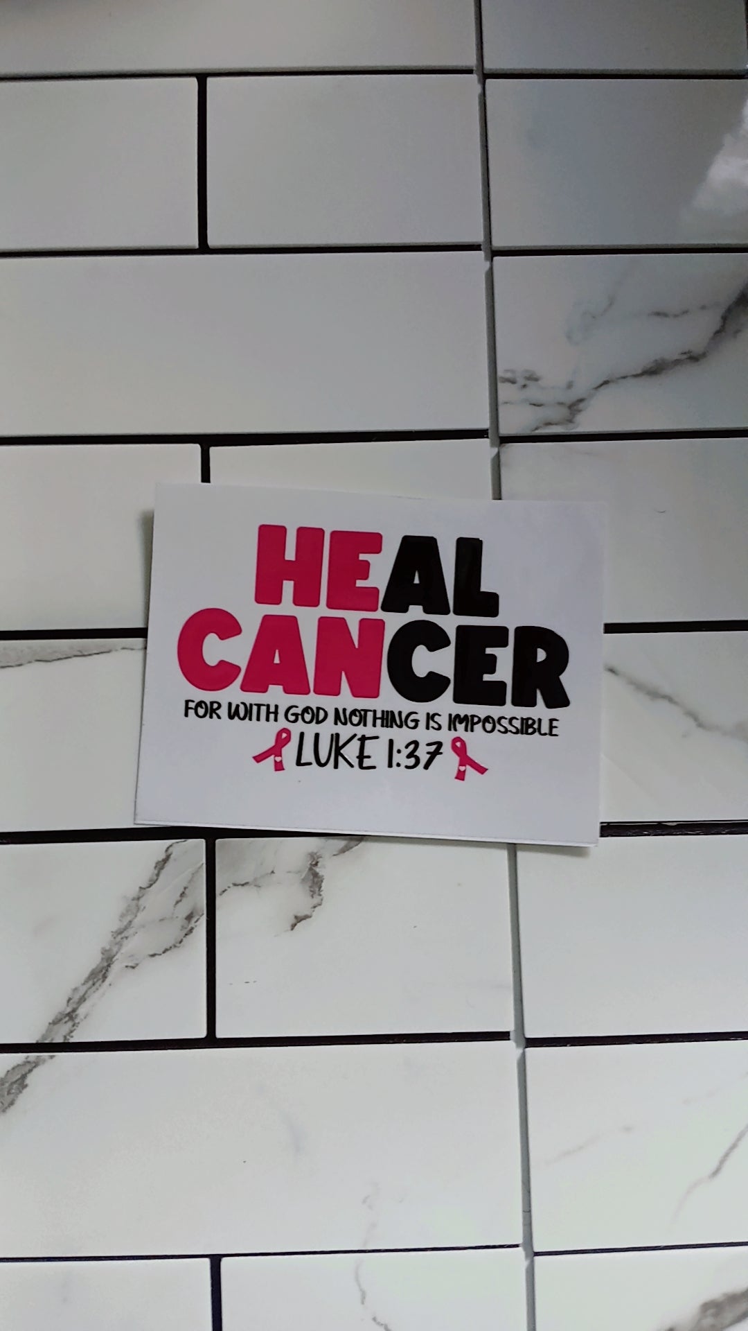 Breast Cancer Awareness UV DTF Stickers