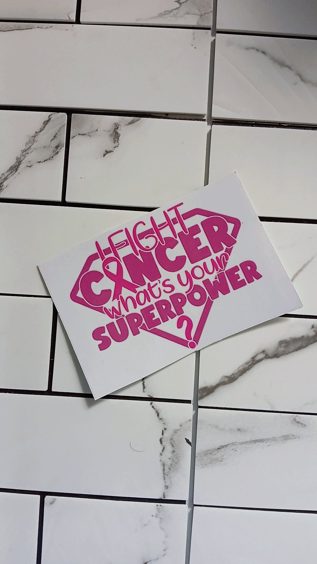 Breast Cancer Awareness UV DTF Stickers