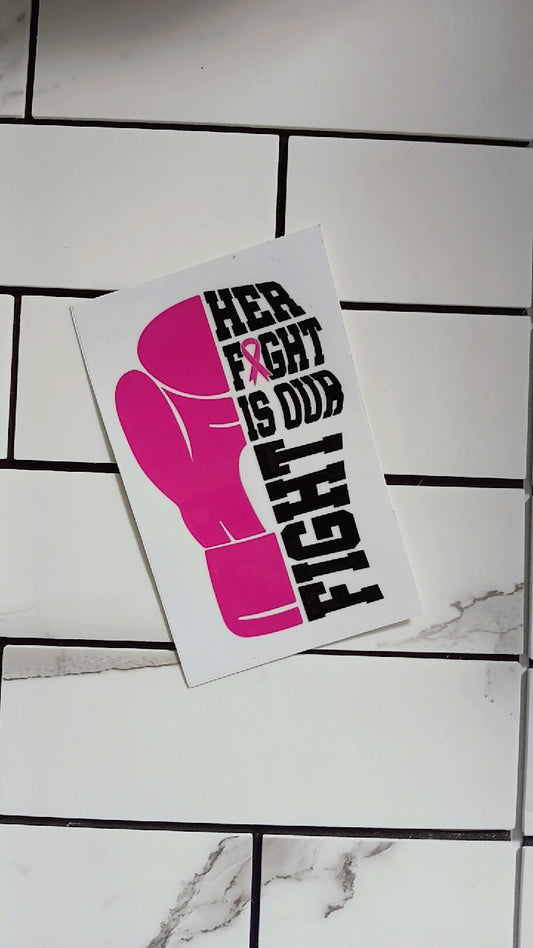 Breast Cancer Awareness UV DTF Stickers
