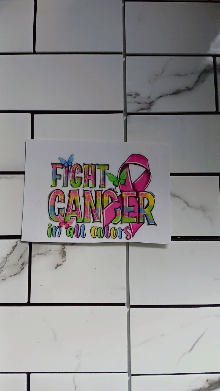 Breast Cancer Awareness UV DTF Stickers